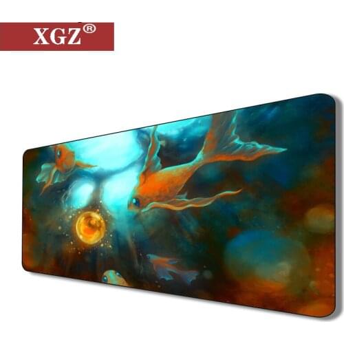 XGZ Ocean Aquarium Mouse Pad Is Suitable for Desk Pad, Eye Protection, Comfortable Non-slip Computer Game Player Pad Rubber csgo