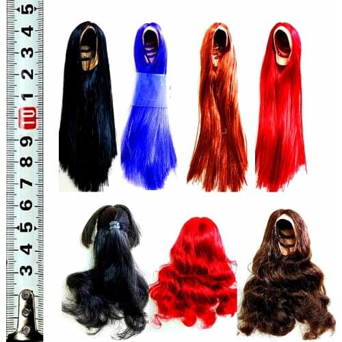 Kumik 1/6 Scale Soldier Female Headgear Wig Hair Soldier Player Found Fake For Female Head Sculpt DIY Accessories