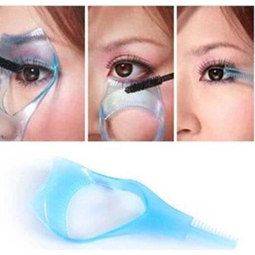 Hot Sales Multifunctional Women Crystal Eyelashes Tool Card/Eyelash Comb Lashes Mascara Applicator Brush Curler Baffle