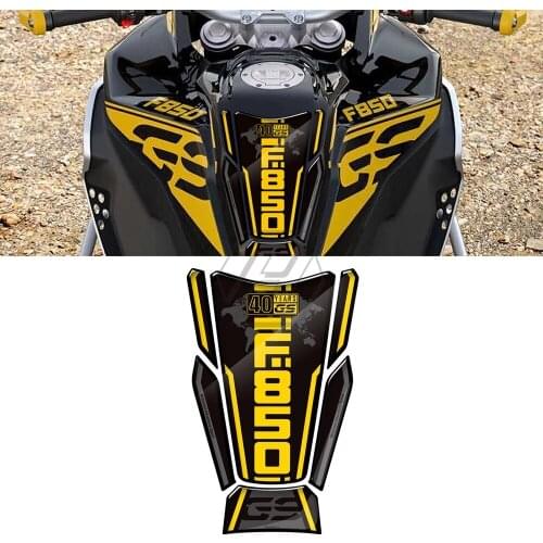 For BMW F850GS Adventure 40 Year Decals 2019-2021 Motorcycle Tank Pad Protector Sticker
