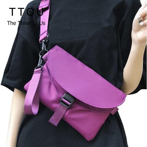 2021 New Style Nylon Multi Purpose Messenger Bag for Women Casual Female Crossbody Chest Bag Fashion Trendy Envelope Handbag