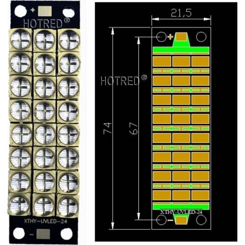 Newest 200W-240watts high-power LED UV lamp violet 6565 Epileds Chip 395-400nm COB Bulbs LED Diode module purple ink 3D Printer