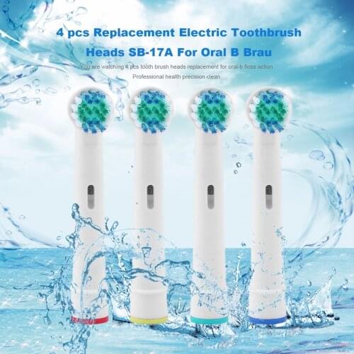 NEW 4Pcs/Set Electric Toothbrush Heads Tooth brush Replacement Brush Head for Oral B 3D Philips Replacement Soft-bristled