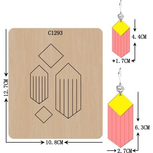 New pendant Wooden die Scrapbooking C-1293 Cutting Dies Multiple sizes