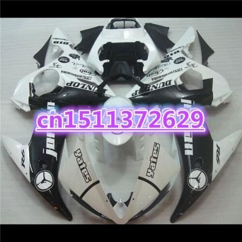Fairing bodywork for YZF R6 2003 2004 2005 fairing kit YZF-R6 03 04 05 white+black YZFR6 600 2003-2005-Dor D