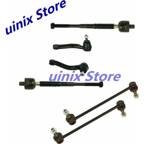 ONE SET 6PCS Tie Rods Inner Outer & Sway Bar Link Set FOR NISSAN Sentra 07-12 OEM