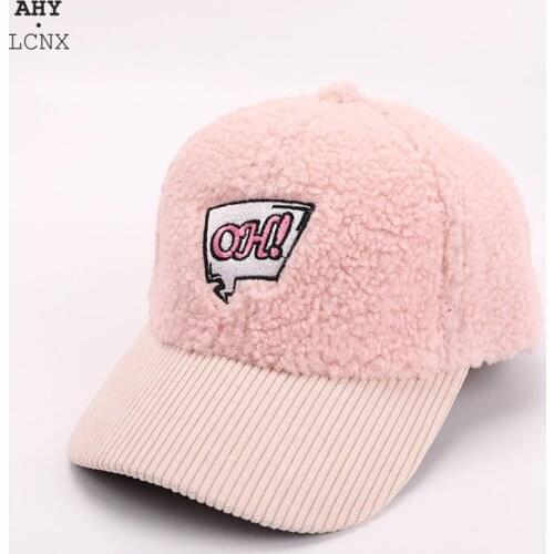 Autumn Winter Cute Children Baseball Caps Baby Boys Girls Sun Visor Hats Hip Hop Snapback Letter Oh Embroidery Kids Warm Cap