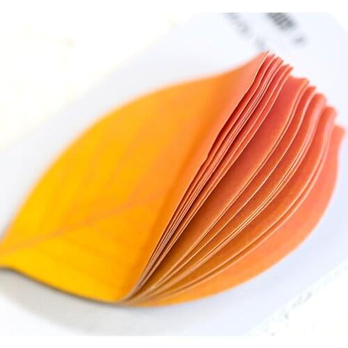 25 Sheets/pad Fallen Leaves Notes Self-stick Notes Schedule Self Adhesive Memo Pad Sticky Notes Bookmark Planner Stickers