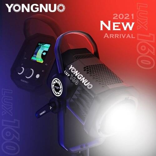 YONGNUO LUX160 180W COB Outdoor LED Video Light Bowens Mount Photography Studio Lamp With Softbox Power Adapter For Vlog Movie