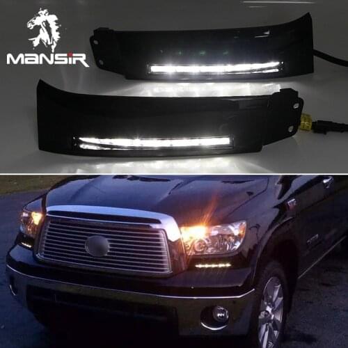 LED Daytime Running Light Daylight ABS Car DRL For Toyota Tundra 2008-2011- 2013 Turning Signal headlights Auto Foglamps