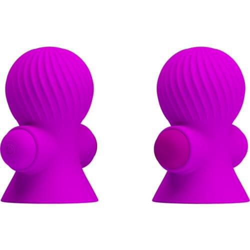 Pretty Love Vibrators Sex Toys for Women Vibrating Nipple Clamps 12 Frequency Nipple Vibrator Breast Massage Nipple Sucker