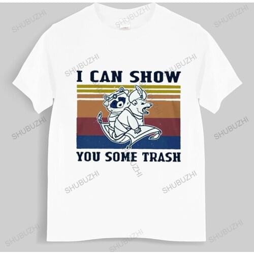 I Can Show You Some Trash T-Shirt Vintage Raccoon And Possum Funny Cute Animals EU Size Best Gift Tops