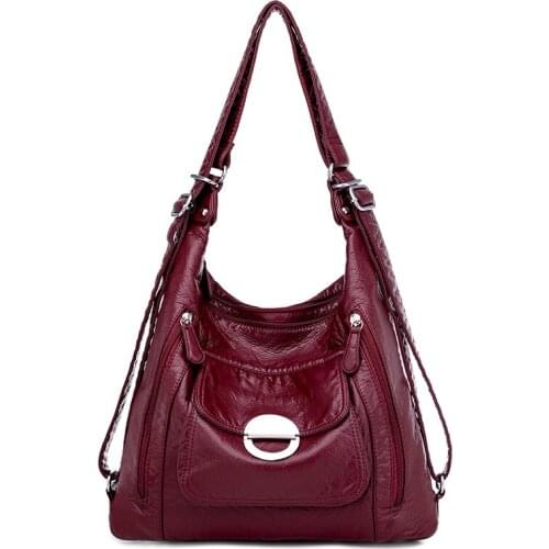 Soft Leather Female Shoulder Bags Women Handbags Quality Brand 2021 New Arrival Soft Pu Leather