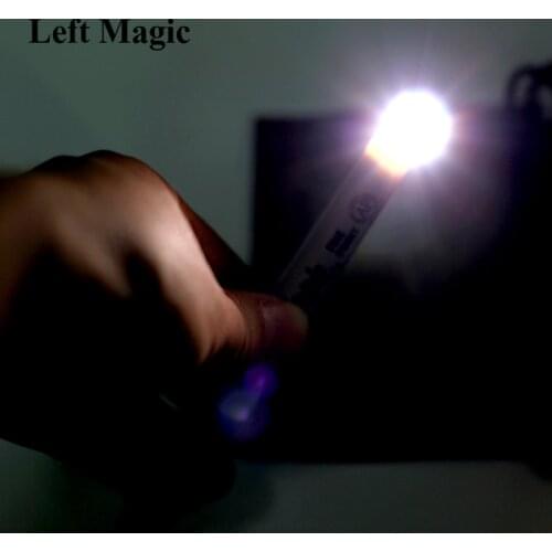1pcs Flash Pen Bright Magic Tricks Stick Charge Close Up Stage Props Illusion Accessary Magician Magie Mentalism Gimmick
