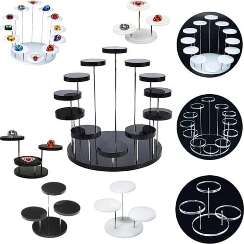 1Pc Creative Acrylic Cupcake Display Stand Multi-layer Round Jewelry Dessert Storage Rack Home Wedding Birthday Party Decor
