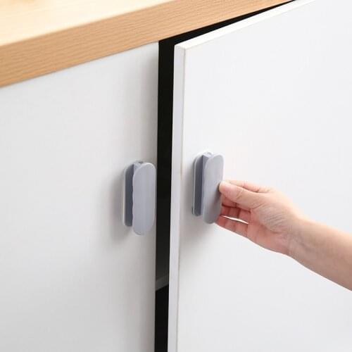 2pcs Auxiliary Door And Window Handle Simple Paste Household Cabinet Door Safety Door Handle