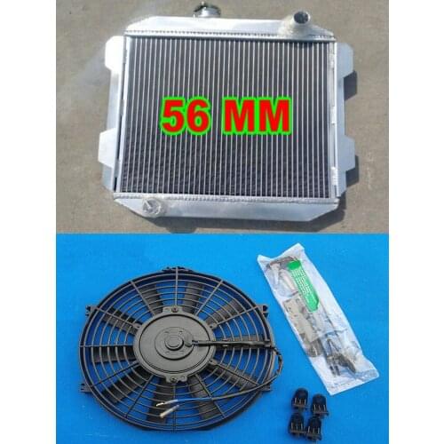 ALUMINUM RADIATOR & FAN For Ford Capri II Mercury Capri MK1 2600/2800 V6 LHD 1971-1977 MT KIT 71 72 73 74 75 76 77