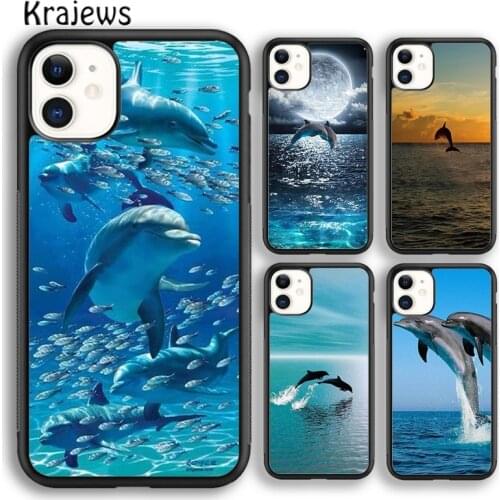 Krajews ocean dolphin Dance And Jumping Phone Case For iPhone 5s SE 6s 7 8 plus X XR XS 11 12 pro max Samsung Galaxy S8 S9 S10