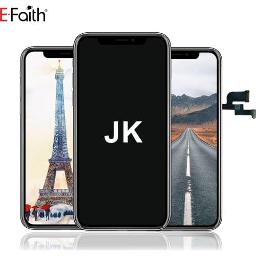 20Pcs EFaith Amoled Pantalla For iPhone X JK/MS LCD Display Touch Screen Digitizer Assembly Replacement Same Size and Good Color