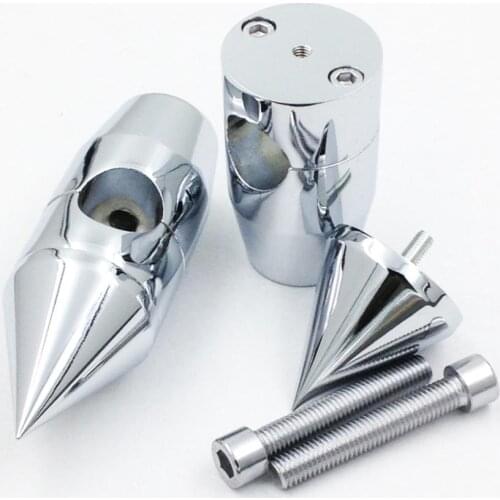 For Motorcycle Harley Cruisers Choppers Metrics Victory CHROME 1'' inch Spike Handlebar Risers