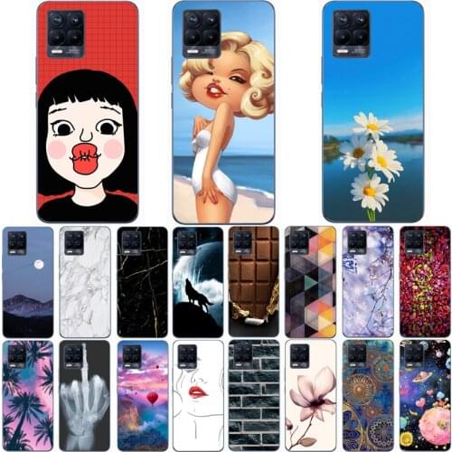 For REALME 8 PRO RMX3081 Case Wolf Silicon TPU Fundas for Realme 8 Pro RMX3081 Cat Animal Shell Bag Housing Phone Cases
