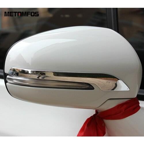 For Suzuki Sx4 S-Cross Crossover 2014-2016 2017 2018 Chrome Side View Rearview Mirror Strip Molding Trim Accessories Car Styling