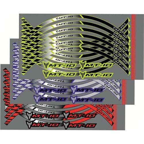 For YAMAHA MT10 MT-10 mt-10 Motorcycle Wheel Aluminum Foil Inner Rim Reflect Sticker Decorative Tire Decal Sticker Accessories
