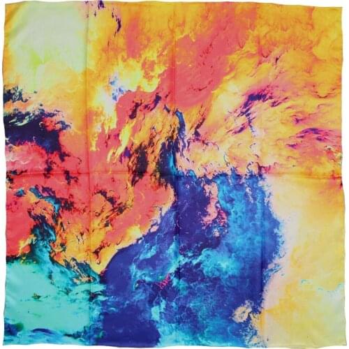 ELEGANT HANDMADE BRAND 100%Twill Silk Scarf TWIC-209607A