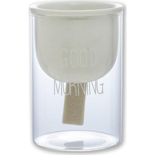 Potted Plant Self-watering Planter Lazy Planting Round Auto Irrigate Trumpet Watering Glass Absorbent Vase Automatic