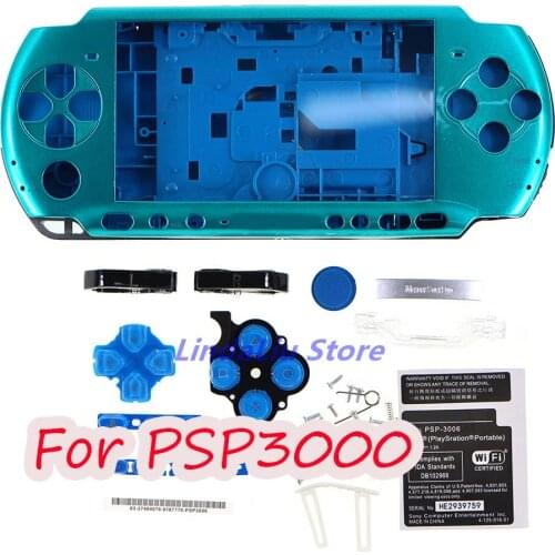 2sets/lot For PSP3000 PSP 3000 Shell Old Version Game Console replacement full housing cover case with buttons