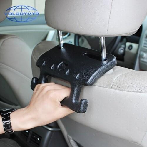 Multi-functional Car Seat Headrest Hanger Bag Holder Armrest Hook Plastic or Purse Bag Cloth Auto Fastener Clip Grocery Storage
