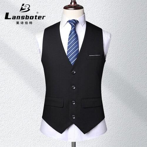 Dress Vests Men Slim Fit Mens Suit Vest Male Waistcoat Gilet Homme Casual Wedding Business Formal Dress Vest Suit Colete VT-264