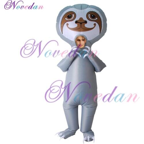 Inflatable Costume Halloween Cute Cartoon Sloth Costume For Adult Childern Dance Party Performance Inflatable Costume