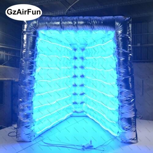 The latest stylish portable inflatable photo booth with party wedding lights