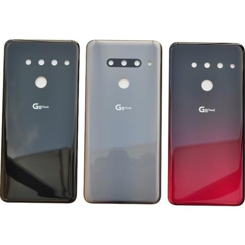 ZUCZUG New Original Glass Battery Cover For LG G8 ThinQ Rear Housing Back Case With Camera Lens+Logo