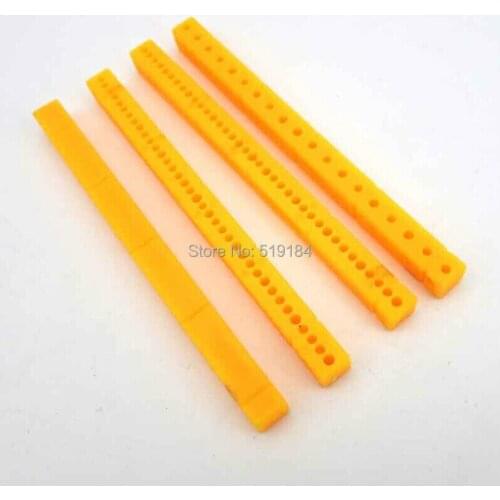 10pics 7mm*7mm*153mm plastic strip stick model accessories diy toy Car shell column hole 1.95mm