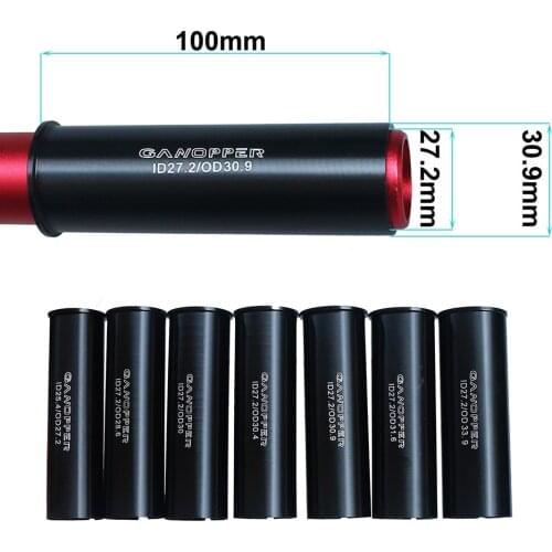 Bicycle Seatpost Sleeve Road Bike Seat Post Shim 22.2/25.4/27.2/28.6/30.0/30.4/30.9/31.6/31.8/33.9/34.9/36 Post Tube Adapter