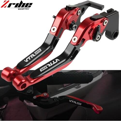 For Honda VTR1000F VTR 1000 V/FW/FX /FIRESTORM 1997 1998 1999 CNC Adjustable Foldable Extendable Motorbike Brakes Clutch Lever