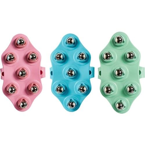 Hand Held Body Massager for Muscle Back Neck Joint Foot Shoulder Leg Portable Pain Relief Tool with Roller Ball Full Body Care T