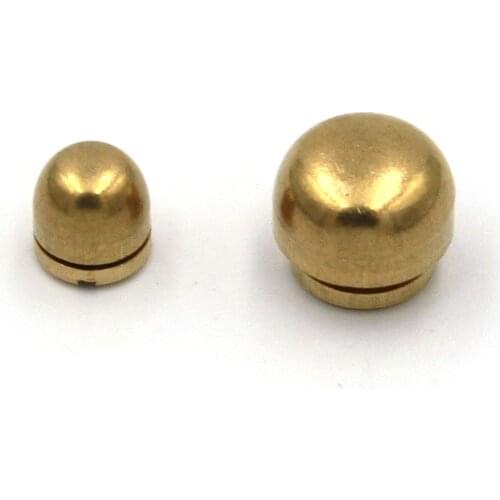 Mushroom Studs Screw Back Solid Brass Rivets Leather Bag Hardwares