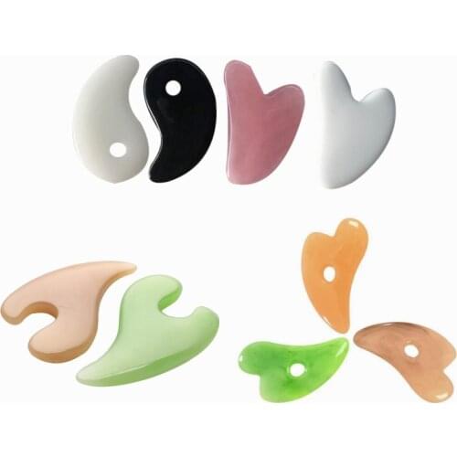 Beeswax Guasha Scraping Massage Scraper Face Massager Acupuncture Gua Sha Board Acupoint Face Eye Care SPA Massage Tool