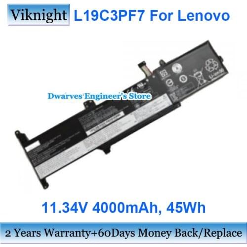 Replacement L19C3PF7 Laptop Battery For Lenovo SB10X02601 5B10X02602 Li-Polymer Rechargeable Battery Packs 11.34v 45Wh