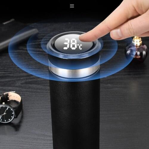 Intelligent Temperature Display Insulate Stainless steel Thermos tea mug Strainer mug Coffee cup thermal bottle Vacuum flask