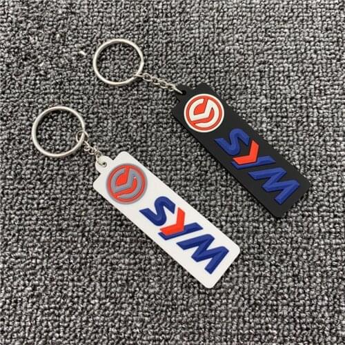Universal Motorcycle Keychain Keyring Keyfob Rubber key pandent for SYM CRUISYM KYMCO CT 250 BENELLI Key chain Key ring