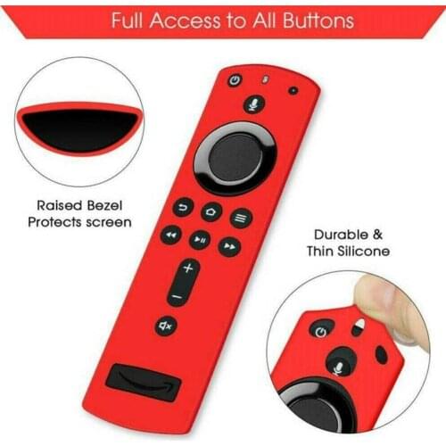 1PC Remote Control Cover Protective Case Silicone Shockproof For Fire TV Stick 4K Durable Anti Slip Accessories