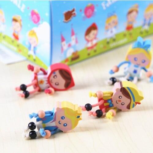 1pcs New Lovely fairy tale world pencil Erasers Office Supplies for Kids Students School Supplies gifts korean papelaria