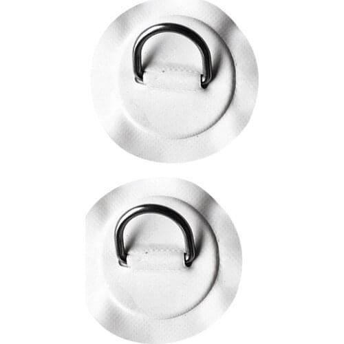 2pcs Stainless Steel D- Pad Patch for PVC Inflatable Boat Raft Surfboard