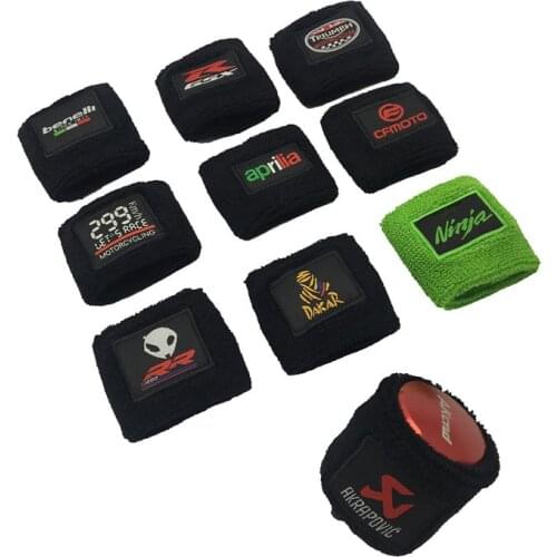 3D Motorcycle Front Brake Fluid Oil Reservoir Tank Cover Socks For HONDA YAMAHA BMW Ducati Ninja