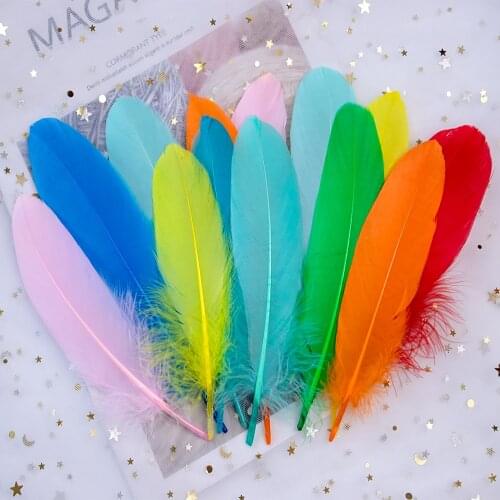 50-200Pcs Natural White Goose Feathers 15-20cm Wedding Party Plumes Decoration Jewelry Making Diy Crafts