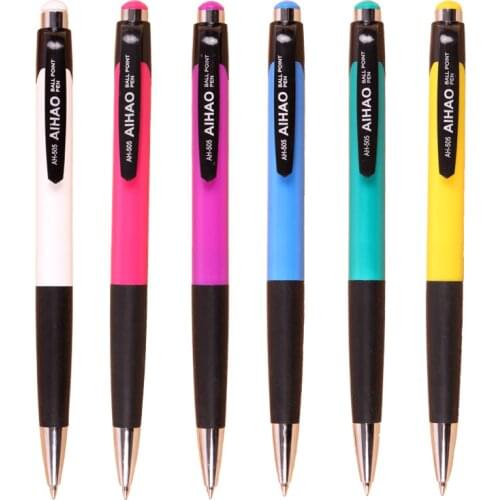 6pcs Nice Office School Ballpoint Pen 0.7mm Blue Color Ink Ballpen for Writing Signature Study Work Record Stationery A6269